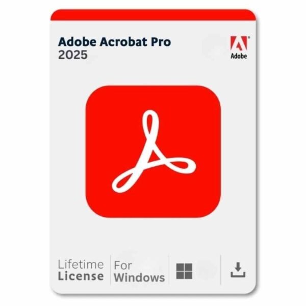 Adobe Acrobat Pro 2025 - Licenza a Vita per Windows